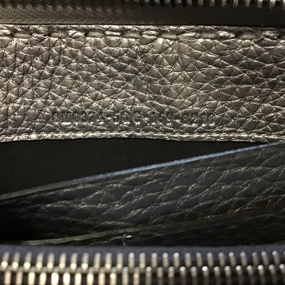 NEW! Fendi Romano Selleria Zip Around Wallet  Silver Calfskin - Picture 4 of 6